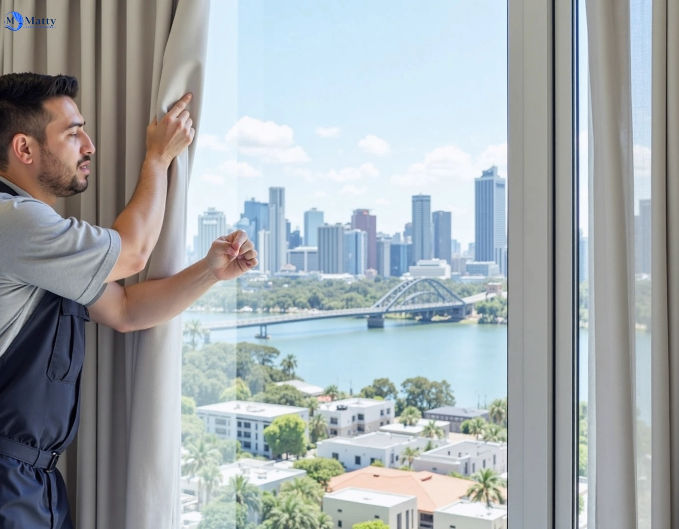 Professional curtain steam cleaning service coolum-beach QLD by Matty Curtain Cleaning