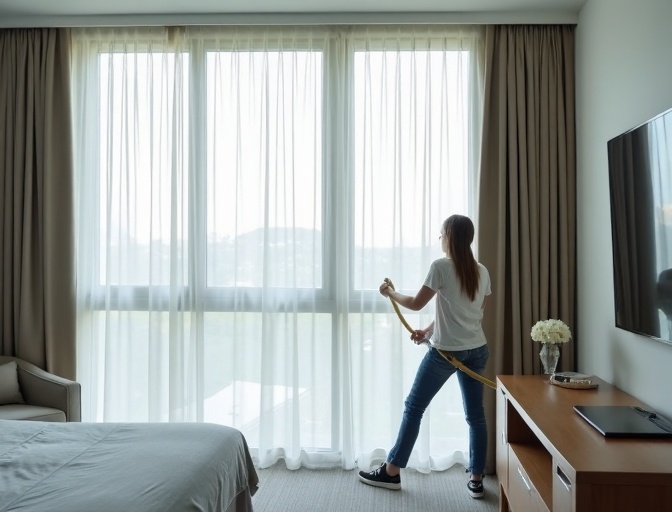 Coolum Beach Sheer Curtain Cleaning